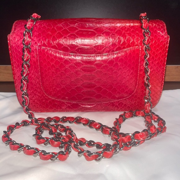 CHANEL Fuchsia Pink Python Mini Bag - Picture 3 of 13